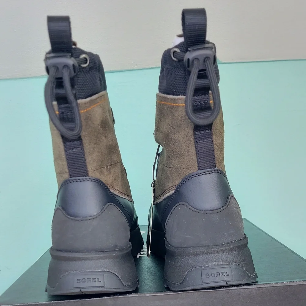 Sorel Scout 87 Black/Quarry Waterproof Men's Winter Boots Size 9 NWT
